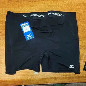 NWT Mizuno women's serious performance slider compression shorts XXL